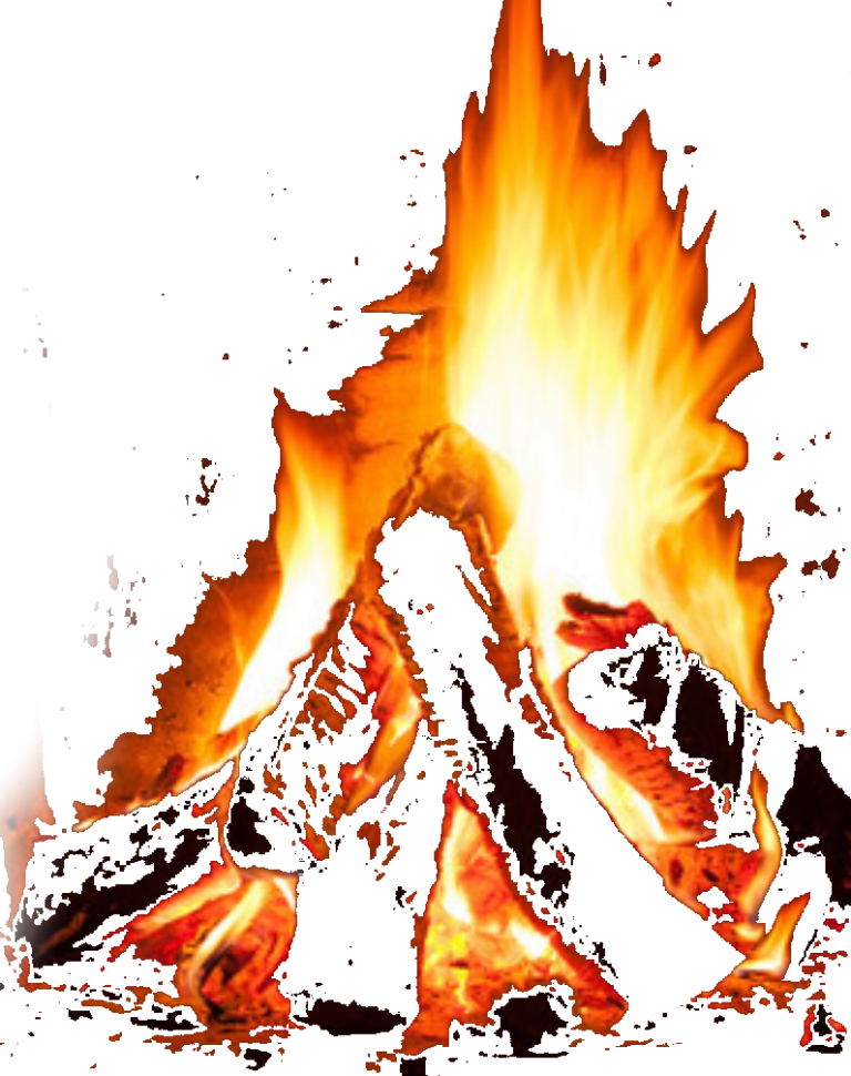 Kamin-Feuer stilisiert, um auf die Möglichkeit einer Feuermeditation hinzuweisen