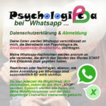 Psychologica bei Whatsapp III - Datenschutzerklärung & Abmeldung